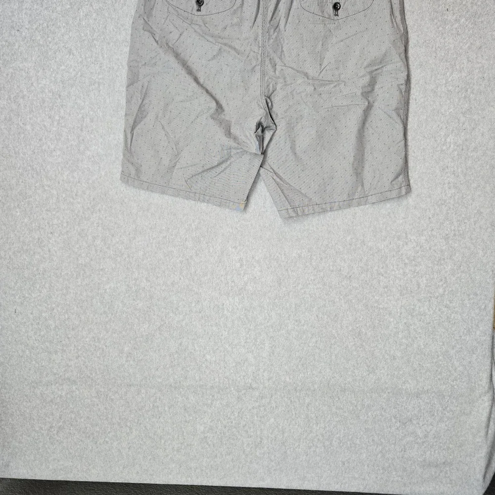 Banana Republic Men Shorts 38 Gray Polka Dot Chino Aiden Short‎ Button 9.5